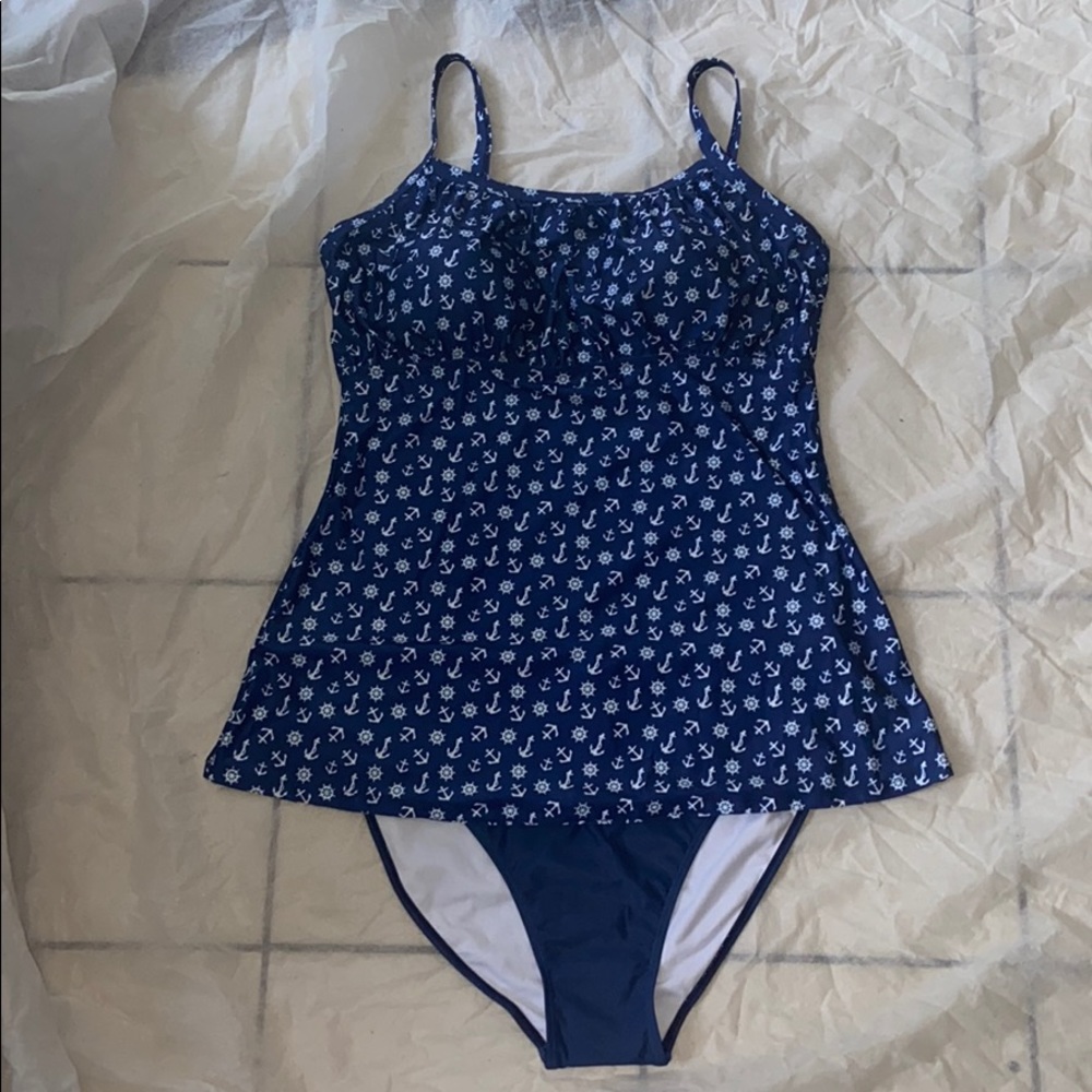 Two Piece Bathing Suit Tankini Plus Size 22 W